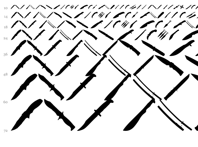 Edgebat TFB font waterfall